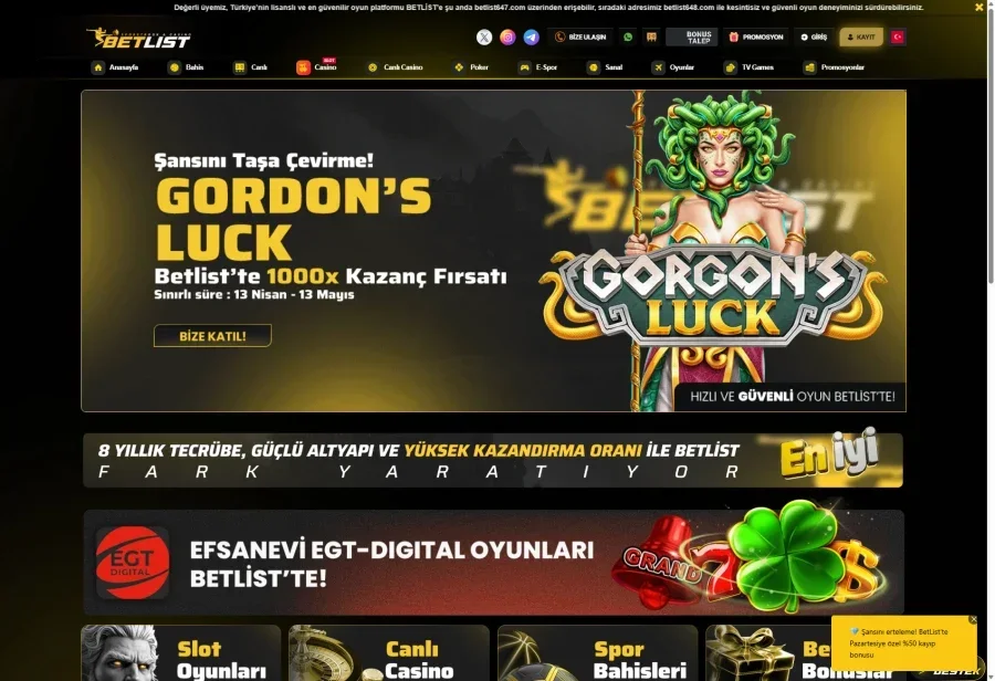 Betlist ekran görüntüsü